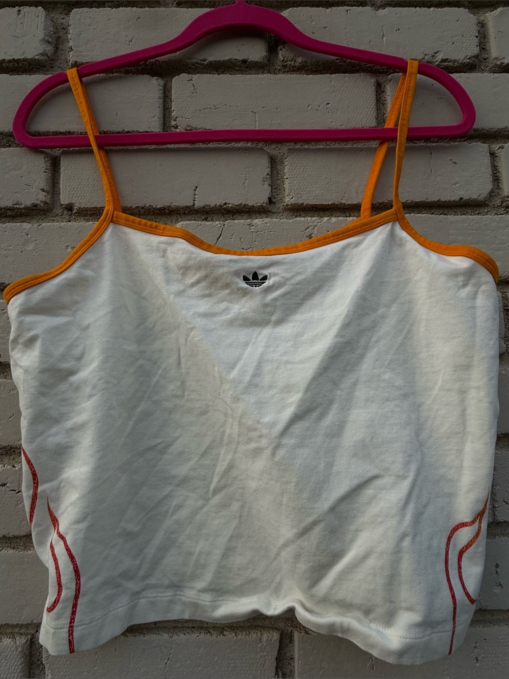 Adidas Flames Tank Top in White - Size XL